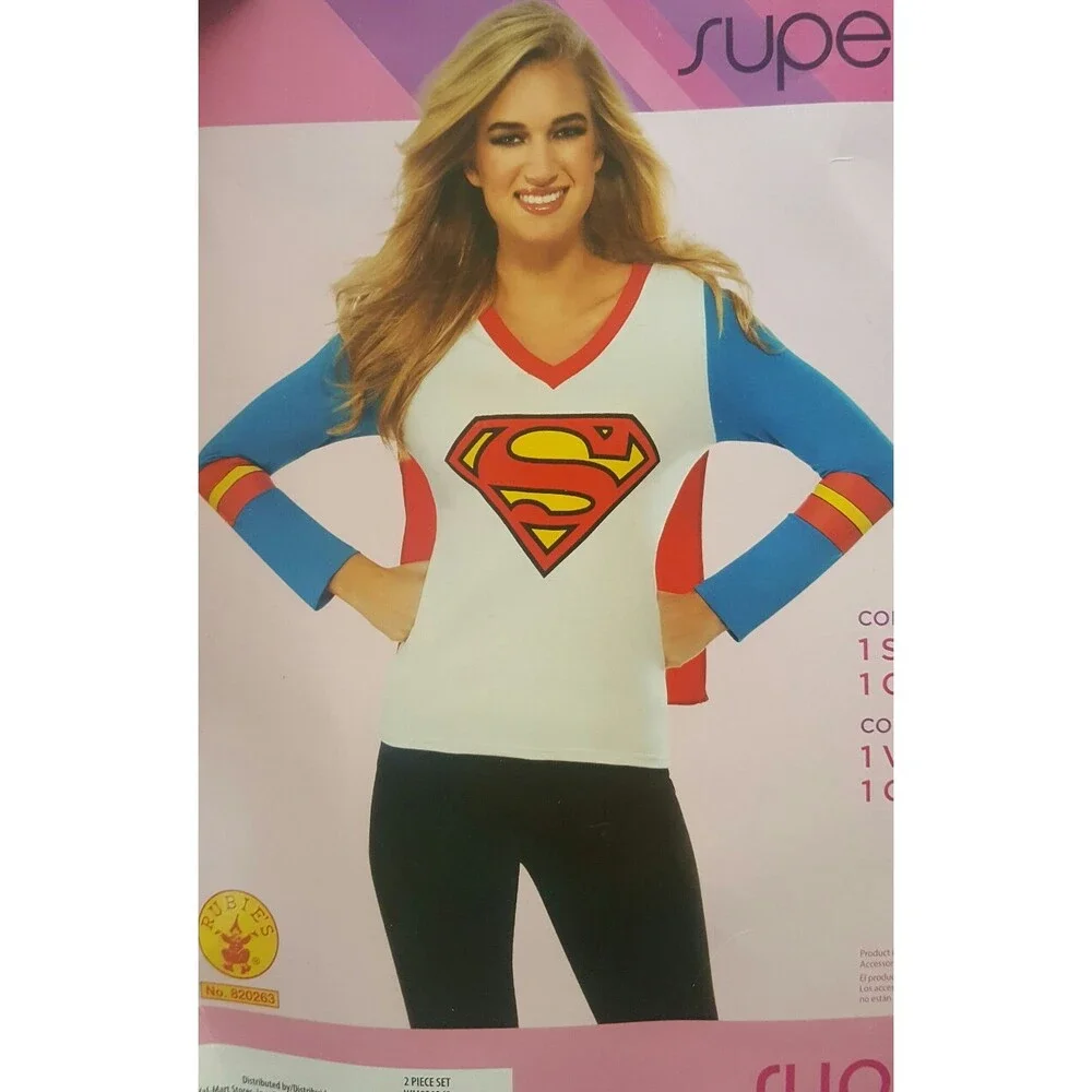 XX 820263 Supergirl Super Girl Shirt Costume Woman Rubie